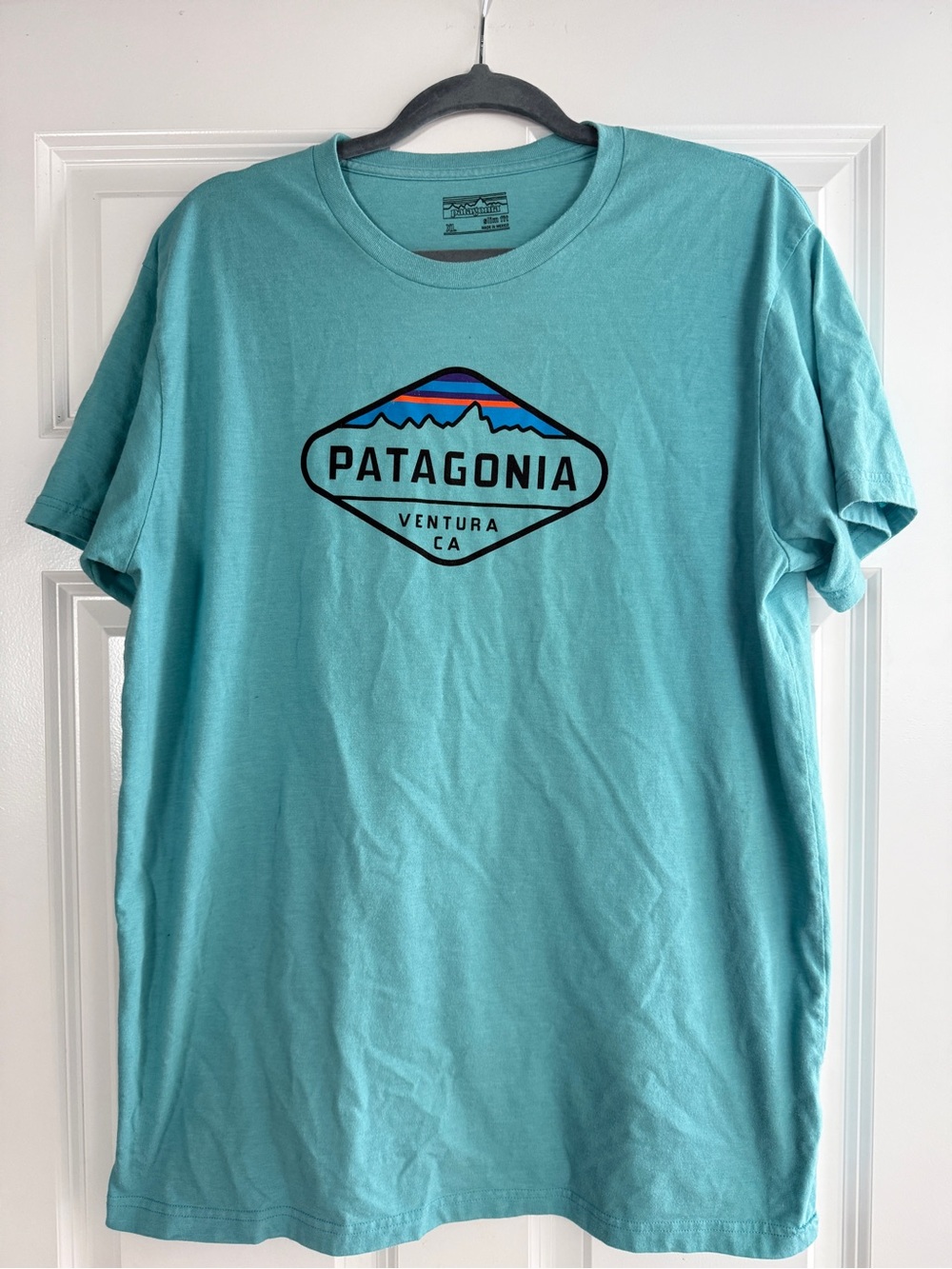 Patagonia Men’s Ventura Graphic Tee — Aqua